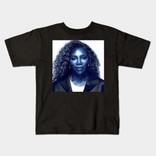 Serena Williams Portrait Kids T-Shirt